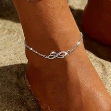 2PCS Fashion Holiday Beach Anklet Bracelet Foot Jewellery Women Gifts