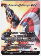 MAGIC MTG CAPTAIN AMERICA, FIRST AVENGER BORDERLESS 88 MARVEL UNIVERSE -LEGAL