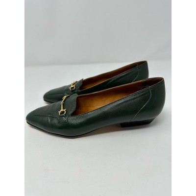 VTG Q. ONE by Salvatore Tedeschi Made in Italy Leather Horsebit Loafer sz 6.5