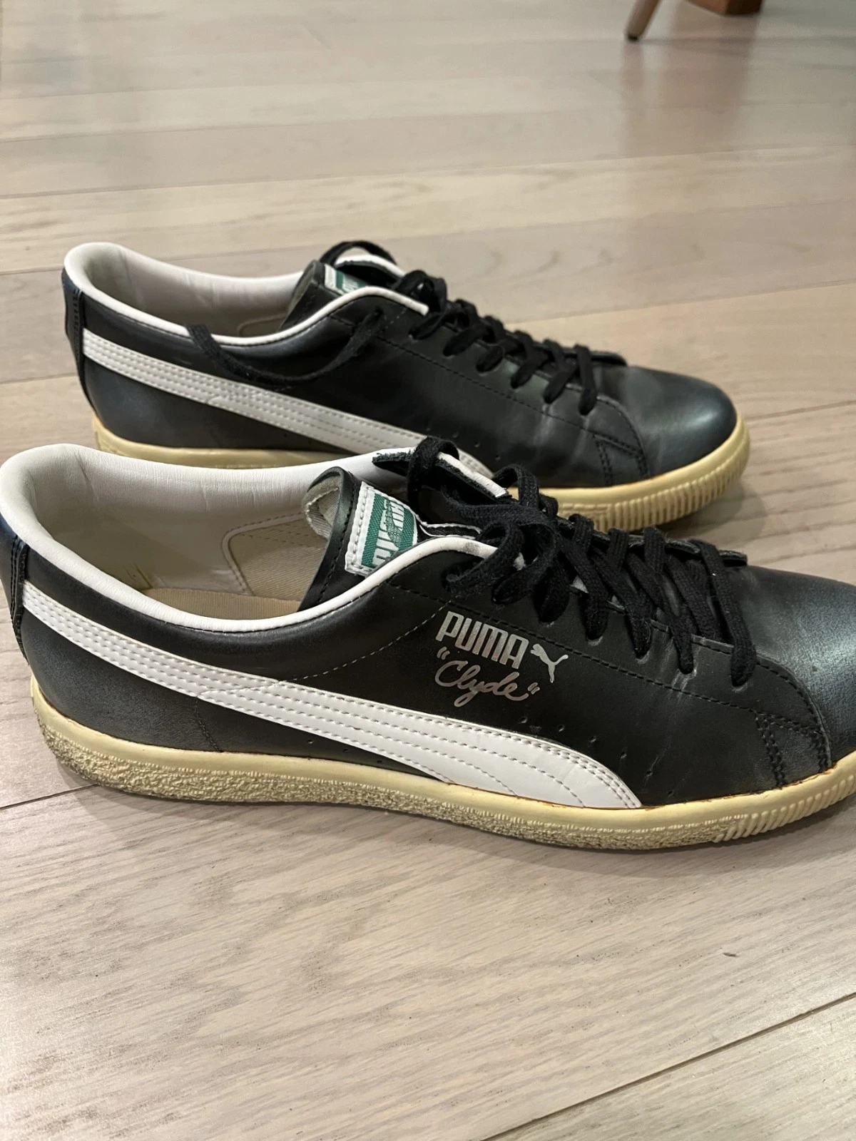 Sneakers Puma Clyde in RARO nero grigio metallizzato made in Japan taglia 8