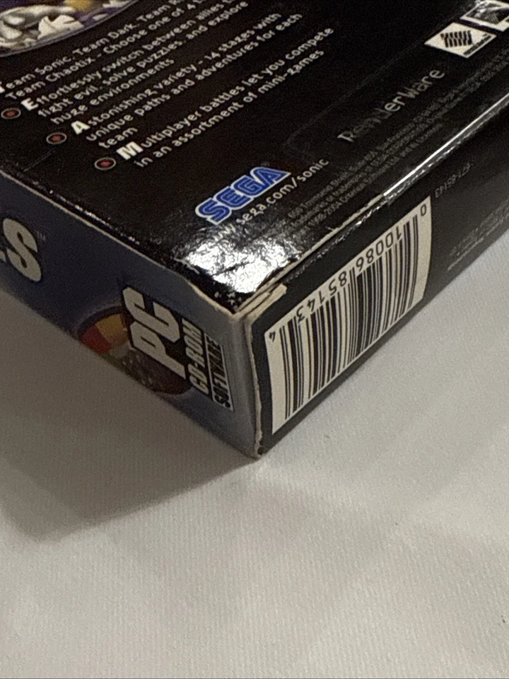RARE Sonic Heroes Big Box PC CD-ROM Game 2004 SEGA USA Open Box - Image 3 of 4