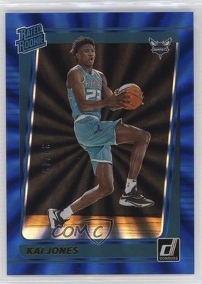 2021-22 Panini Donruss Rated Holo Blue Laser 34/49 Kai Jones #232 Rookie RC 0w8