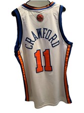 Jamal Crawford New York Knicks NBA Jersey Men L Reebok Sewn Home White Vtg #11