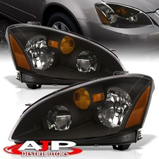 Black Amber Oe Style Replacement Head Lights Lamps For 2002-2004 Nissan Altima Black Amber Oe Style Replacement Head Lights Lamps For 2002-2004 Nissan Altima