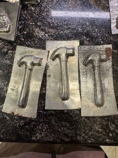 Vintage Hammer Candy Mold Steel Metal