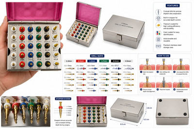 Dental Conical Drills  Kit And Drill Instrument Set