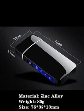 Lighter Rechargeable Plasma Windproof USB Electric Flameless Dual Arc Cigarette