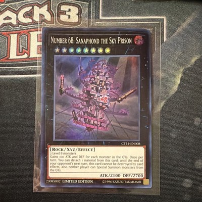 YuGiOh! CT14-EN008 Number 68: Sanaphond Limited Edition Super Rare VLP