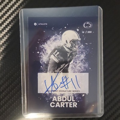 2024 Onit Athlete Signature Series Abdul Carter Auto 14/200 S-4 Penn State