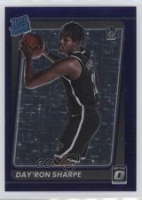 2021 Donruss Optic Rated Rookie FOTL Purple Stars Prizm 3/13 Day'Ron Sharpe 17f8
