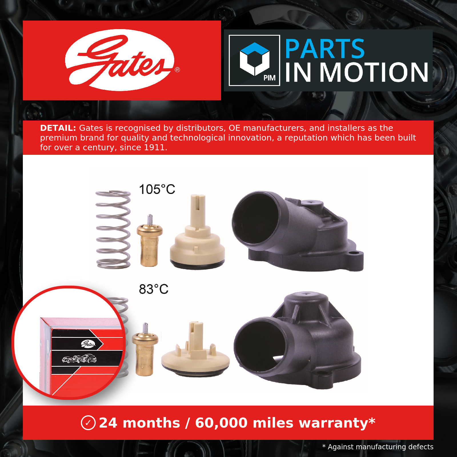 ✅Fits GATES TH703K1 TH703K1 THERMOSTAT ⭐UK Seller⭐ - Image 17