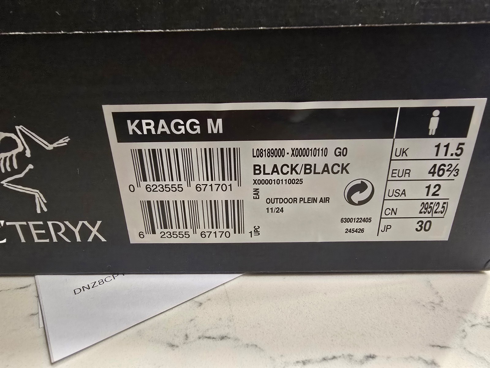 Arc'teryx Men’s Shoes Kragg Approach Black / Black  Sneakers Size 12 Slide NEW thumbnail 10