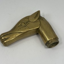 Vintage Solid Brass Horse Head Equestrian Cane Walking Stick Top Handle Only