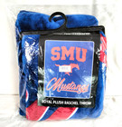 SMU Mustangs Royal Plush Rachel Throw New In Wrapping!!! — photo 1