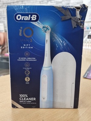 Oral-B iO Series 3 Gift Edition Elektrische Zahnbürste. Ice Blue Smart Sensor.