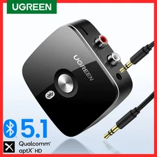 Bluetooth RCA Receiver 5.1 AptX 3.5mm Jack Aux Wireless Adapter Music for TV Car