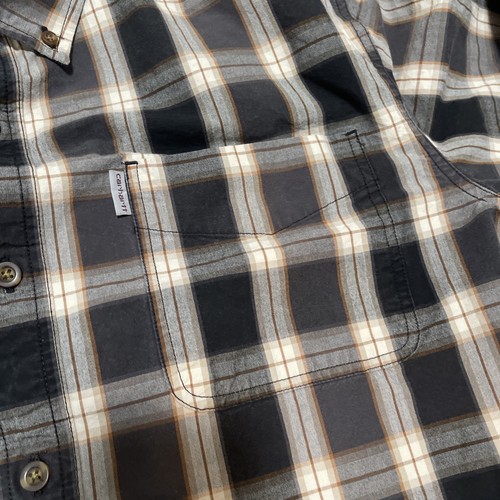 Carhartt Herren Langarm Button Plaid Flanell Hemd XL Relaxed Fit - Bild 5 von 7