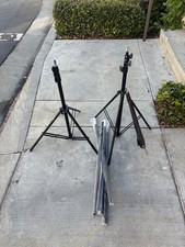 Photography Light Stands / Studio Equipment Stands w/ Carrying Bag Lot