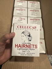 CELLUCAP Hairnets 1,440 Pack / Black / HN500