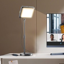 Video Conference Light for Computer, Soft Zoom Lighting Laptop Dark Black
