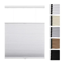 Custom Size Cordless Down Bottom Up Cellular Shades for Windows(Fits
