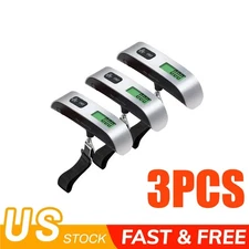 3PCS 110lb 50kg Portable Travel LCD Digital Luggage Scale Electronic Weight US