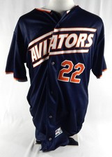 2024 Las Vegas Aviators Hogan Harris #22 Game Used Navy Jersey 46 637