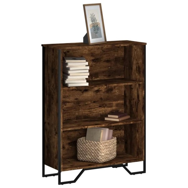 BüCherregal RäUchereiche 80X31X106 Cm Holzwerkstoff-image