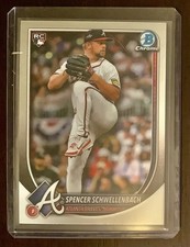 2025 Bowman Chrome #84 Spencer Schwellenbach Rookie Card Atlanta Braves RC
