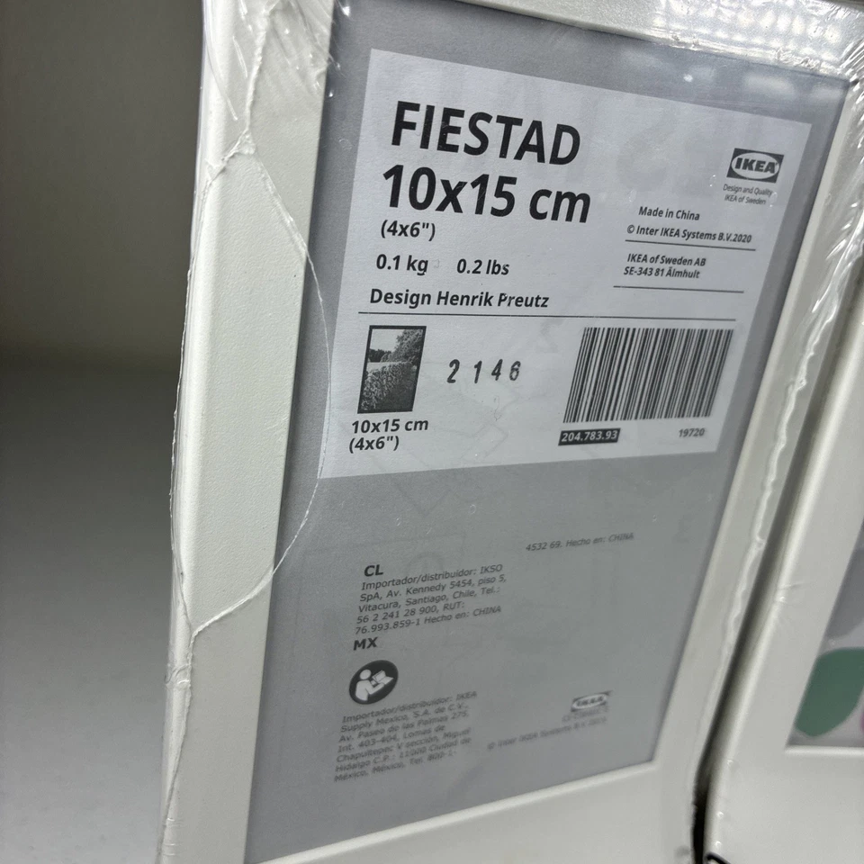 Lote de 3 Nuevos IKEA FIESTA TOLSBY Marco de Pie Blanco Fiesta Boda Decoración del Hogar Foto 3 de 4