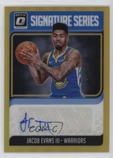 2018-19 Donruss Optic Signature Series Gold Prizm 5/10 Jacob Evans III Auto y8h