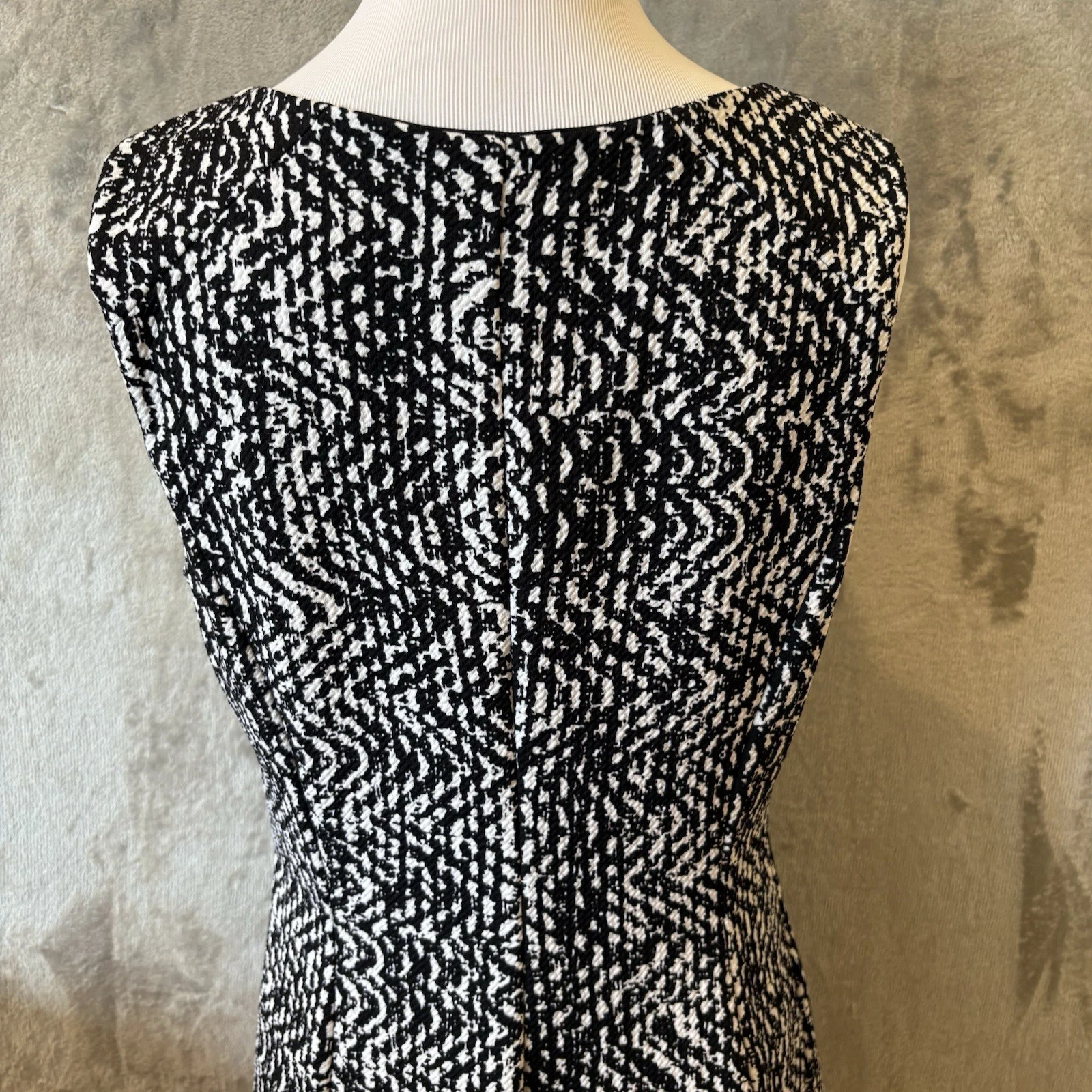 ALYX Elegante Abito da Ufficio San Valentino Dalmata A Line Elasticizzato Chic Tg 10