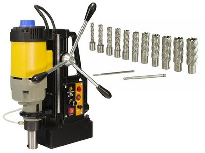 Steel Dragon Tools  MD50 Magnetic Drill Press with 13pc 2'' HSS Cutter Kit