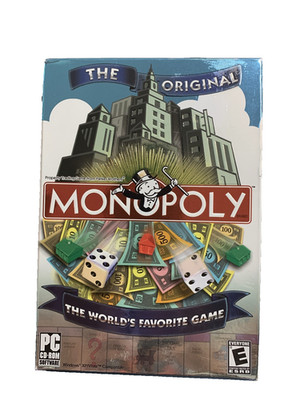 The Original Monopoly Game PC CD-ROM Software New Sealed