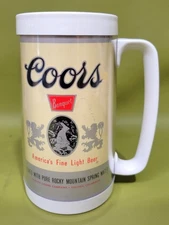 VINTAGE 1970s COORS THERMO-SERV INSULATED BEER MUG - 16 OUNCE
