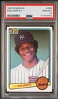 1983 DONRUSS KEN GRIFFEY #486 NEW YORK YANKEES PSA 10