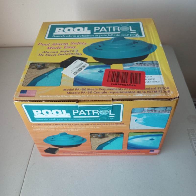 Pool Patrol PA-30 Pool Alarm Certified ASTM Safety Specification F2208 NEW Read