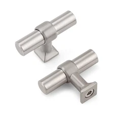 30 Pack Brushed Nickel Cabinet Knobs Single Hole Dresser Pulls with Zinc Allo...