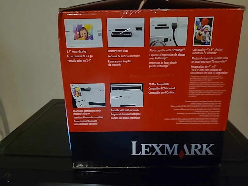 Lexmark P350 Portable 4" x 6" Color Photo Printer 22W0287  - Image 3 of 4