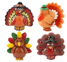 Miniature Fairy Garden Fall Thanksgiving Turkey Stepping Stones-S/4-Buy 3 Save $