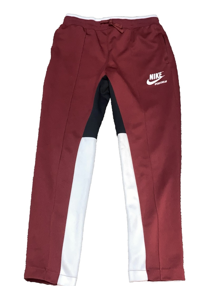 Nike Sportswear Nike Air Maroon Sweatpants Track Pants Men's Sz