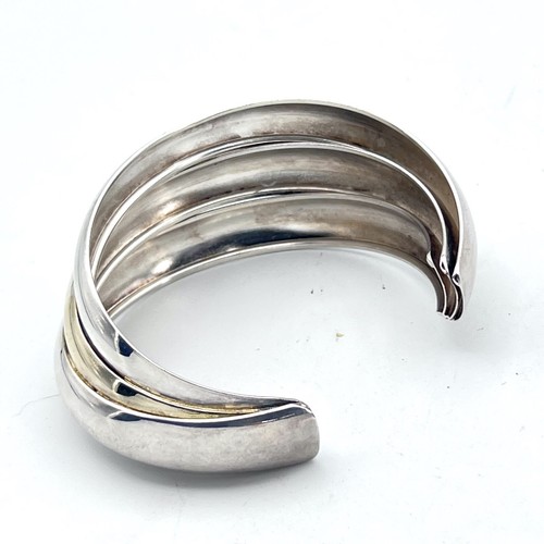 Bracciale da donna rigido in Argento 925 oro braccialetto stile Gomitolo Damiani - Foto 8 di 12