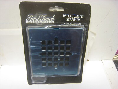 Final Touch JSC Replacement Strainers 4-1/4'' Stamped Square -S51503081 chrome
