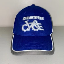 Distri Cycle Racing Team Strapback Adjustable Hat Cap Blue