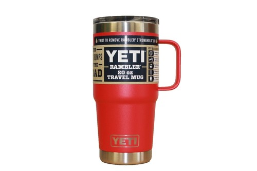 Yeti Rambler 26 oz Water Bottle Red Vacuum Insulated Stainless