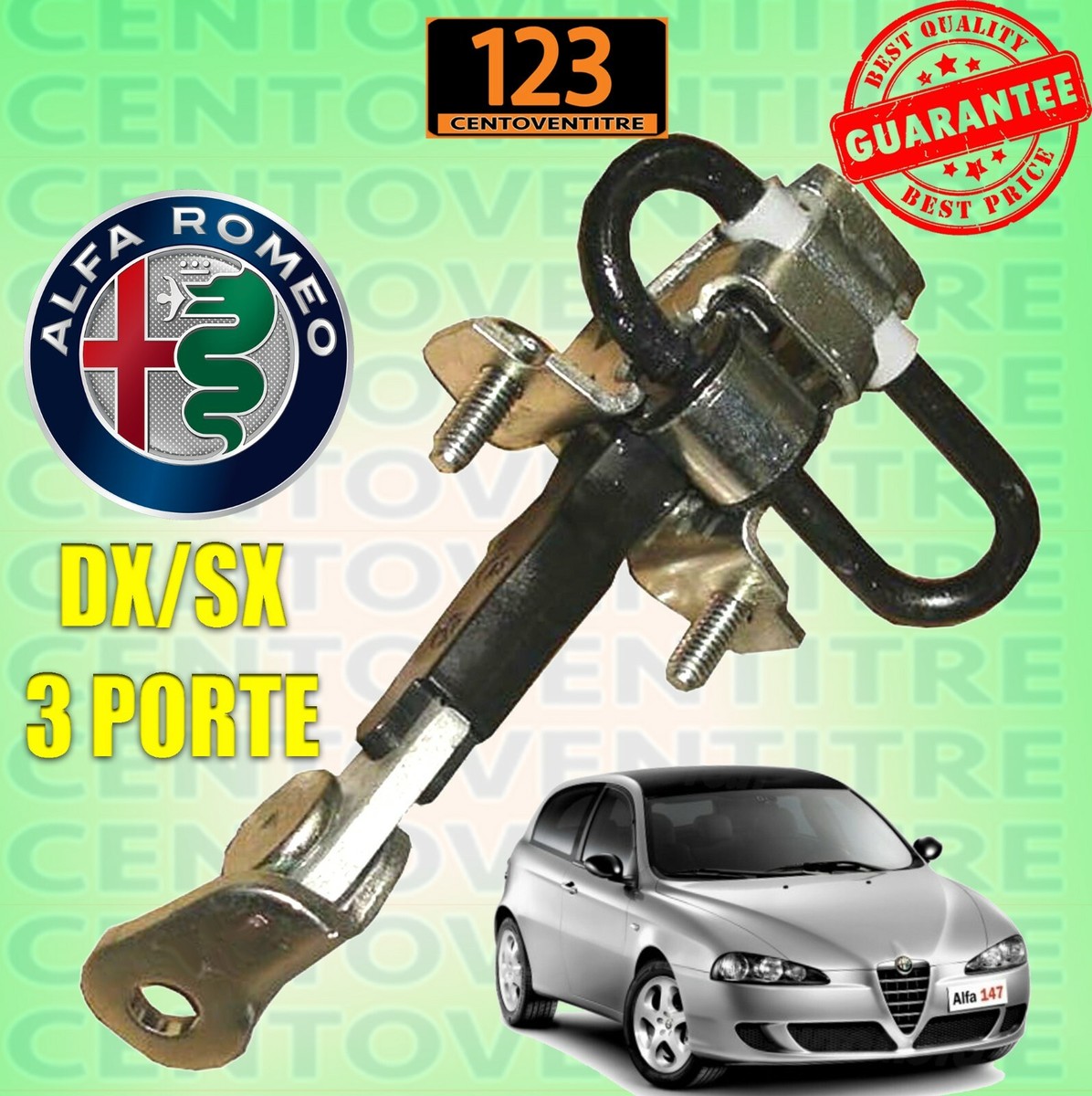 Tirante ferma porta anteriore sinistra lato guida per Alfa Romeo 147 00-10 NI3B