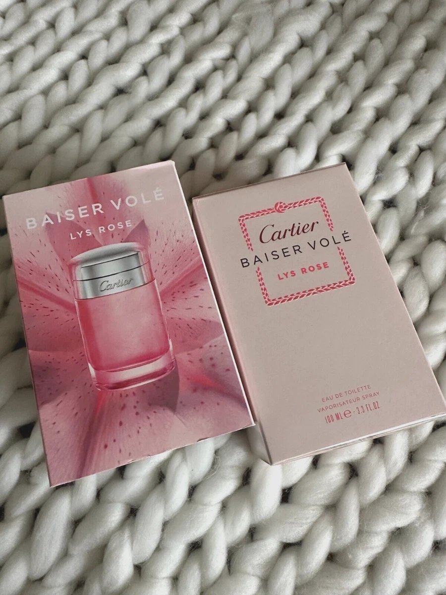 CARTIER Baiser Vole Lys Rose 100ml Eau De Toilette Spray NEW SEALED RARE  HTFO