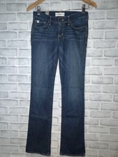 NWT ABERCROMBIE KIDS JEANS BOOT CUT GIRLS 16 SLIM THE A F BOOT BUTTON ZIP FLY