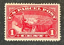 TRAVELSTAMPS: 1913 US SCOTT #Q1 ,1c PARCEL POST, OFFICE CLERK , MINT, NO GUM