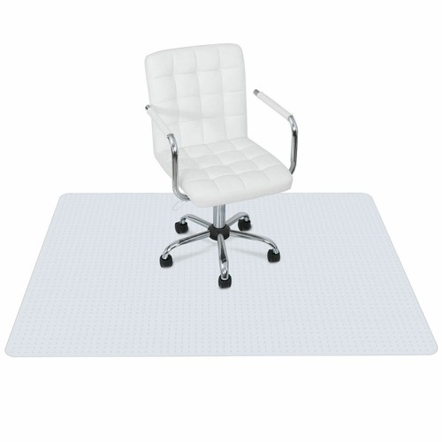60.2 x 46.4"Floor Mat PVC Chair Mat No-slip Chairmat White Office Use Matte Home - Picture 2 of 12